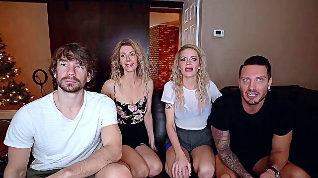 Blonde Bisexual Group Massage Leads to Big Dick and Tits