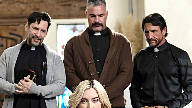 Bible double penetrated by priests