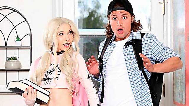 Hardcore anal session with a miniature blonde teen Kenzie Reeves