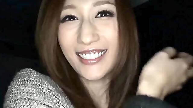 Close up POV of teen sucking cock