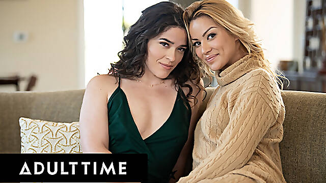 ADULT TIME - Victoria Voxxx Meets Up With Serbian Babe Cherry Kiss For Sensual Pussy Licking Session