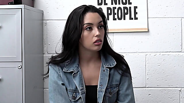 Vanessa Sky reluctantly complies on officers orders