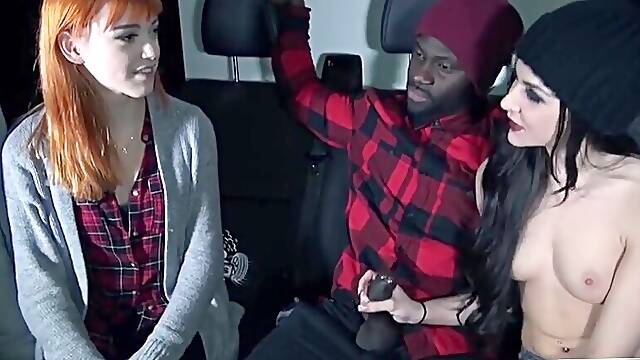 Anny Aurora, Lullu Gun - Aurora And Lullu Gun Shoving Down Their Throats