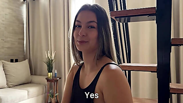 I Seduce My Married Neighbor And Invite Him Over To My House While My Cuckold Husband Is Away, He Fucks My Hairy Pussy! Liatovar