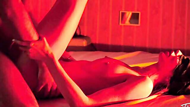 Laura Sinn cheats on her boyfriend with a stranger in a club - Blindfolded glory hole action!