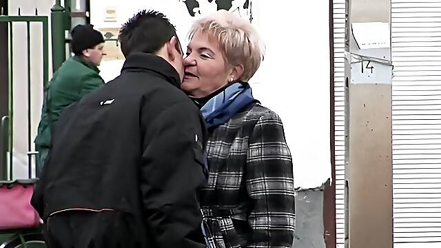 Watch lusty grandma Lady Bella seduce her new lover, a fresh boy bound by her sugared hook....