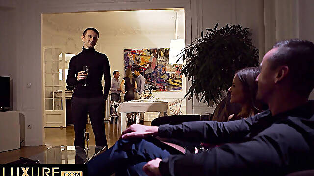 Under the swinger dinner table