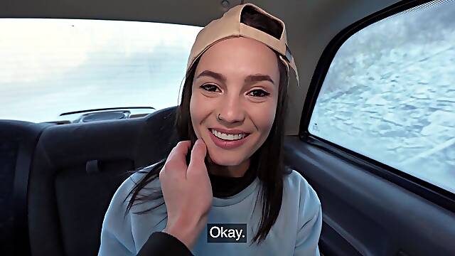 Latina Student's Naughty Taxi Shoot Fuels Wild Passion