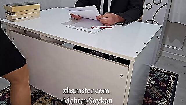 Amateur Turkish secretary gets fucked by her Boss