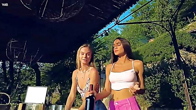 Nancy Ace and Vanessa Alessia aren't lesbians but they like to meet up and make love