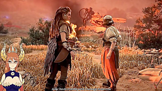 Vtuber Twitch Streamer guides through Horizon Forbidden West Part 6 with humor