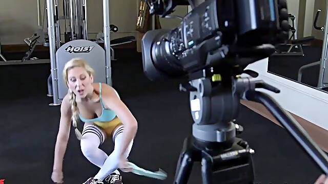 Mickey Mod Turns Cherie DeVille Workout Shoot Into Bondage Blowjob Anal Dom
