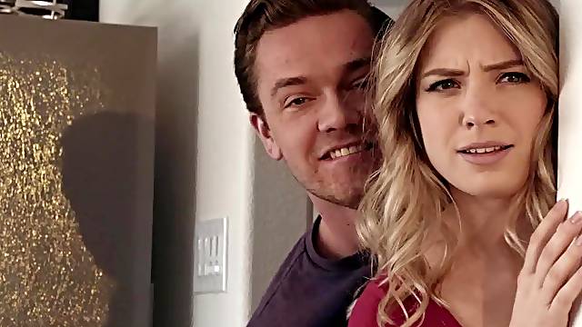 Slutty stepmom joins the young couple for a naughty threesome