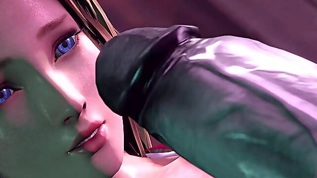 Lustful cartoon 3D hussy mind-blowing xxx scene