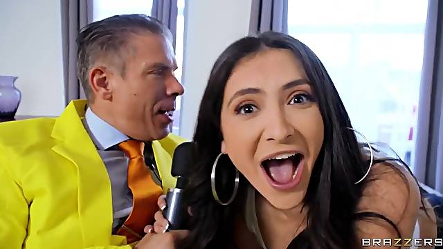 Jane Wilde wins jackpot and massive hard dick!