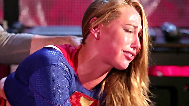 Sexy Supergirl Carter Cruise gets nailed by a hung Batman