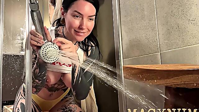 Caught playing with your butt in the shower by Magxnumb joi cei