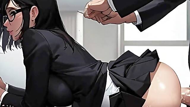 Office cougars SUCK AND FUCK ON DEMAND In new Spicy Toons hentai