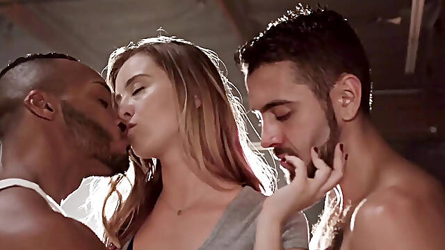 Deeper. Haley Reed spreads her legs for two boxers