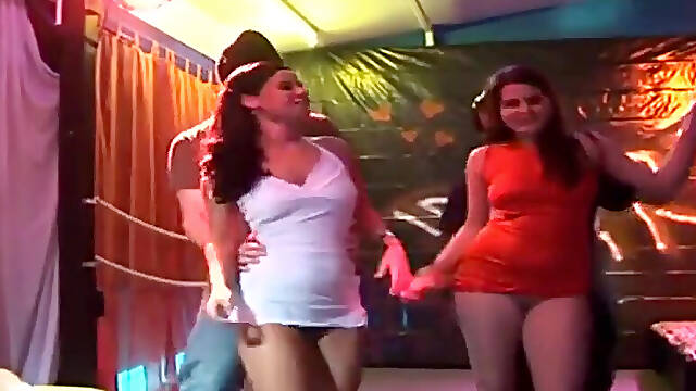 Wild Club Babes Finger Fucked in Steamy Orgy Action