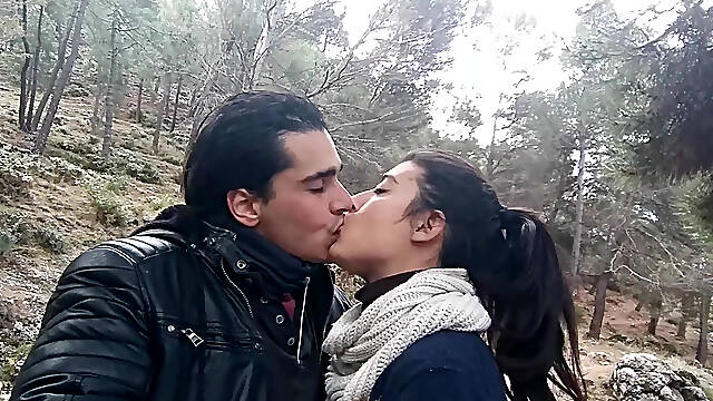 SEX IN THE MOUNTAINS WITH BIG ASS BRUNETTE OUTDOORS