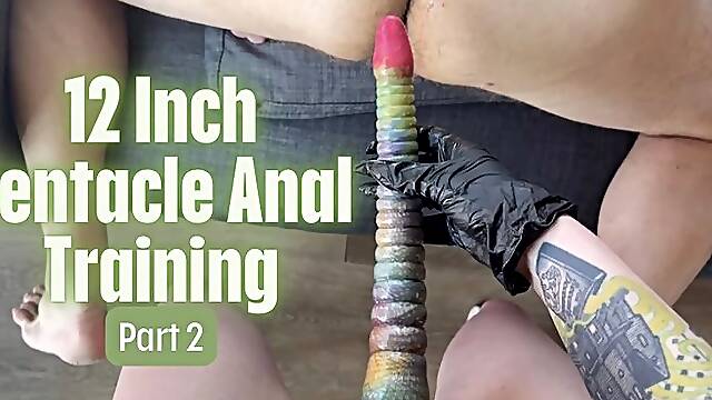 12 Inch Tentacle Anal Training: Part 2