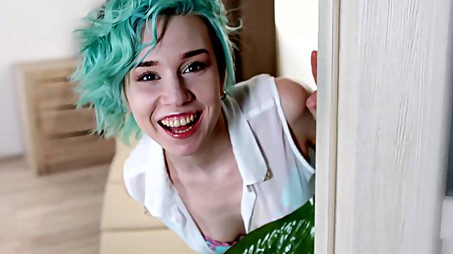 Naughty Alice Klay lets a horny guy fuck her tight asshole