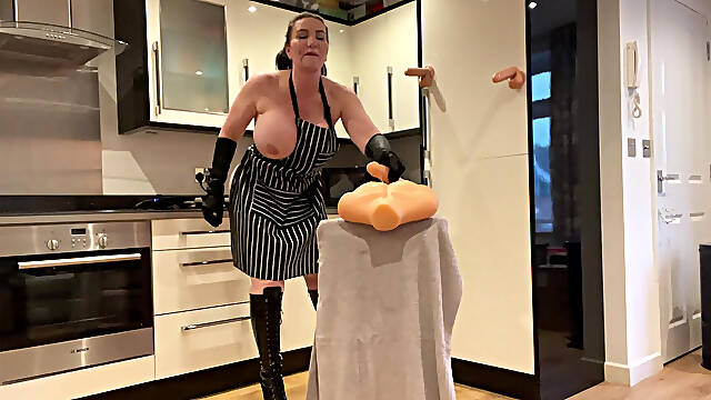 The Nastiest Stepmom Deepthroat Apron Slut There Is!!