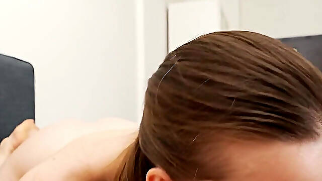 Arina Shy Interracial Sloppy POV Deepthroat Cum in Mouth BJ